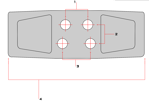 450mm Chain-On Rubber Pad - Heavy Duty